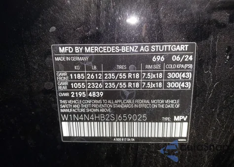 2025 Mercedes-Benz Gla 250 4Matic z USA, uszkodzony, nr VIN W1N4N4HB2SJ659025